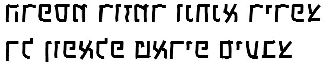 X_Camping Hebrew Font