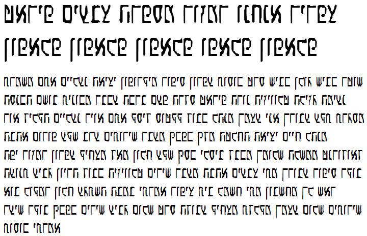 X_Eldad Hebrew Font