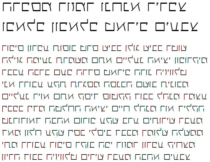 X_Gagua Thin Hebrew Font