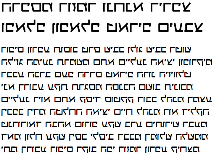 X_Gagua Hebrew Font