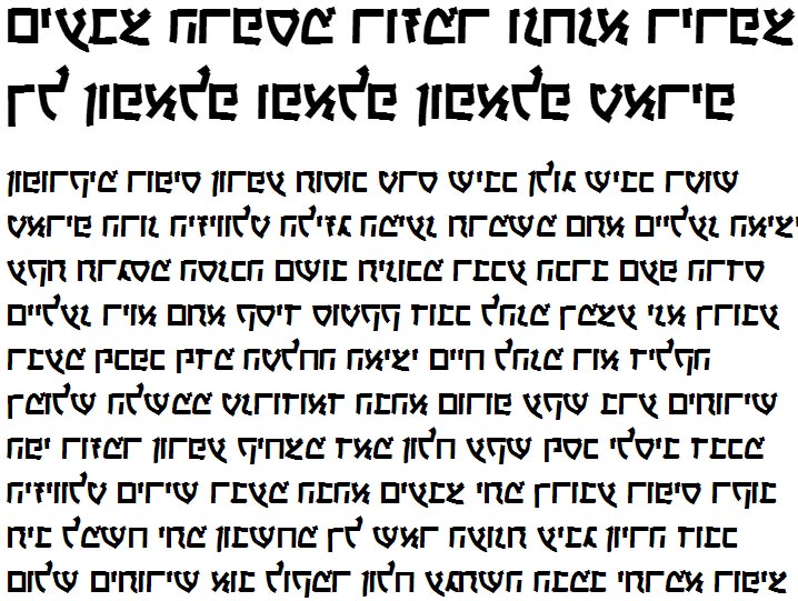 X_Keshet Bold Hebrew Font