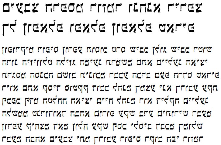 X_Kunstlicheberg Hebrew Font