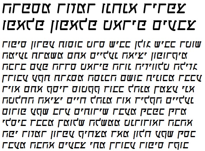 X_Linberg Hebrew Font